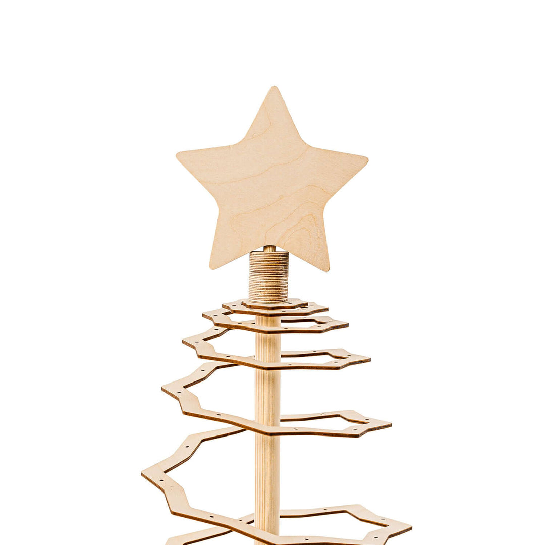 Foldable Plywood Christmas Tree star top