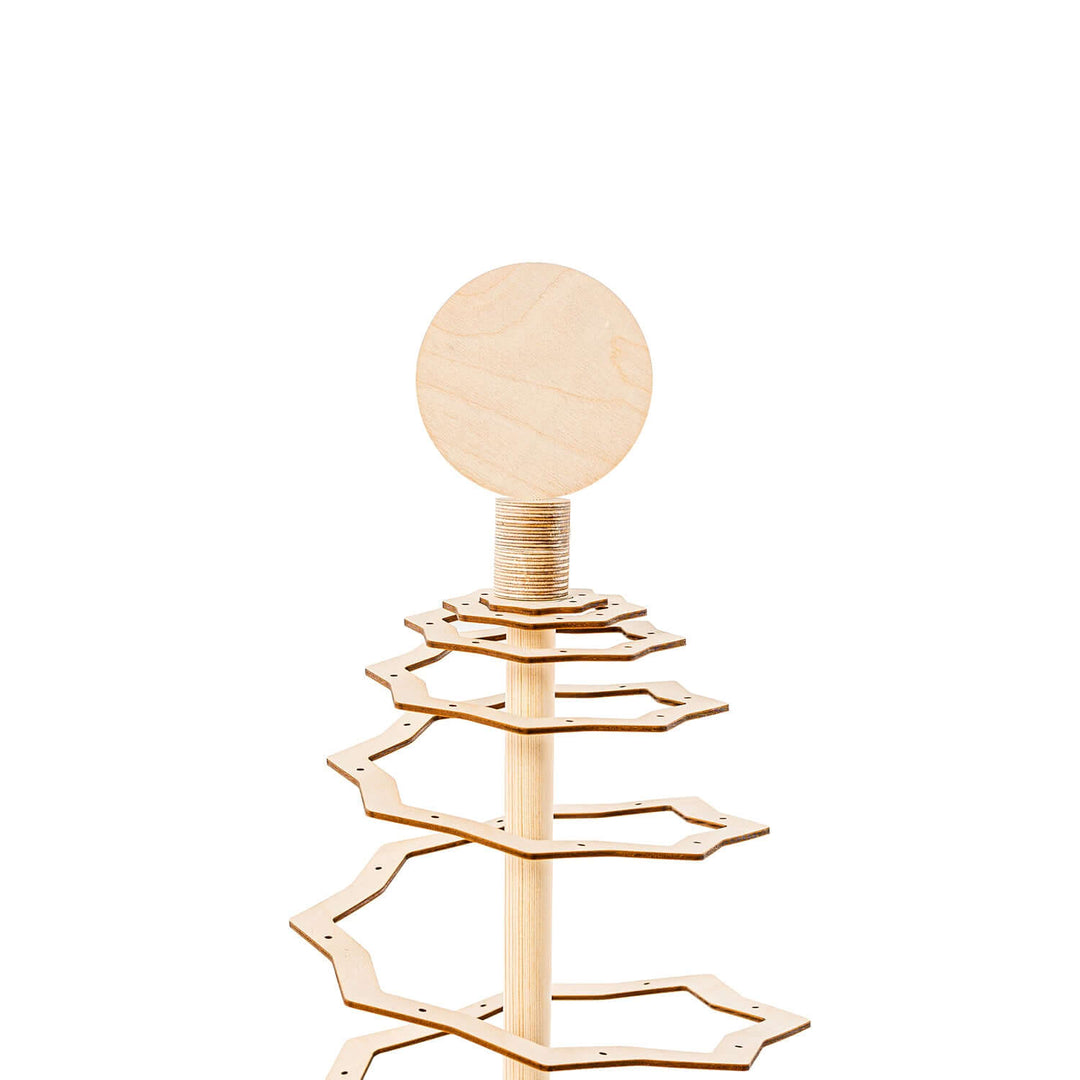 Foldable Plywood Christmas Tree ring top