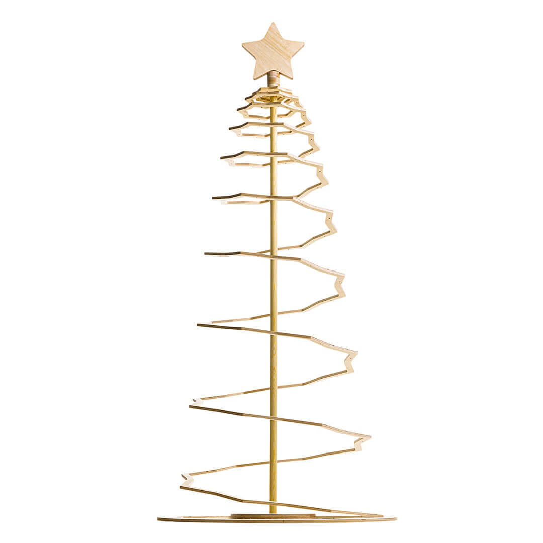 Foldable Plywood Christmas Tree front